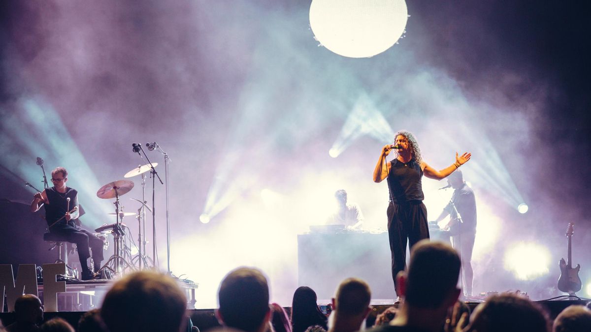 Un momento del concierto de Cervatana, el pasado jueves en el LPA BMusica Festival.