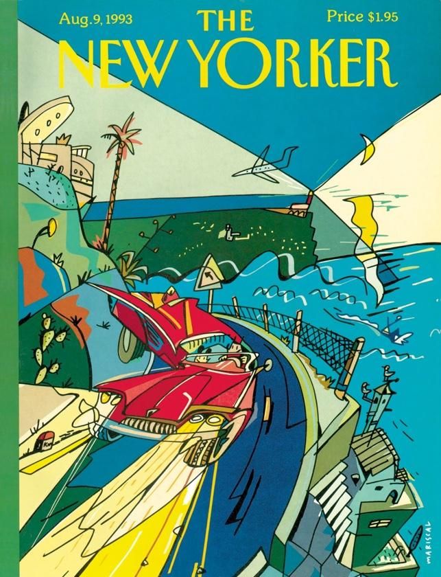 Una de las primeras portadas que diseñó Javier Mariscal para The New Yorker