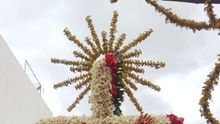 La cruz engalanada que ha accedido al primer premio en 2019