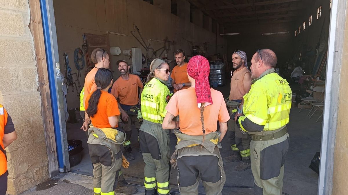 Brigadas desplazadas a Ejea de los Caballeros