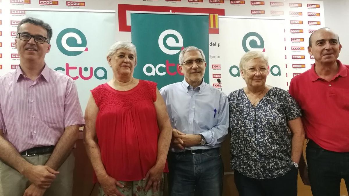 El coportavoz de Izquierda Abierta, Gaspar Llamazares, en un acto de Actúa.