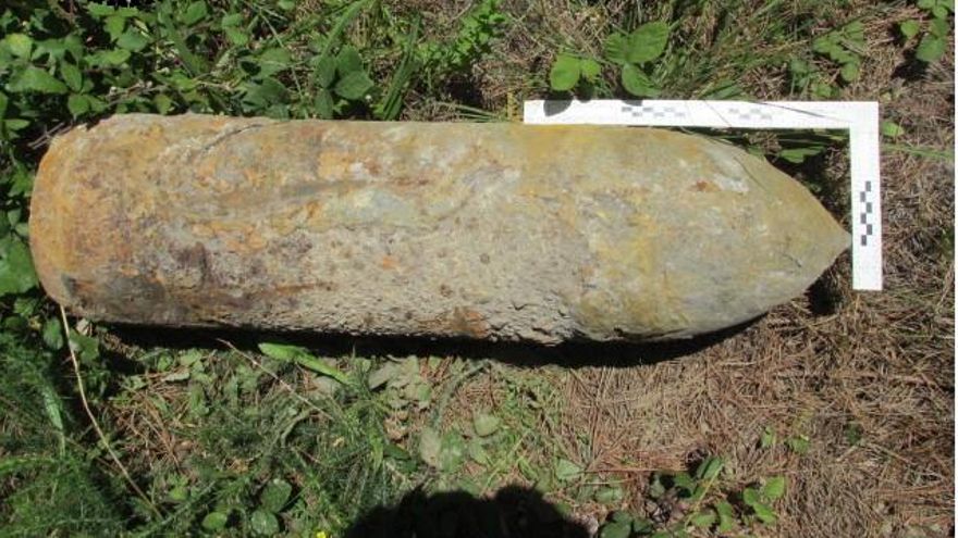 Una bomba de aviación.