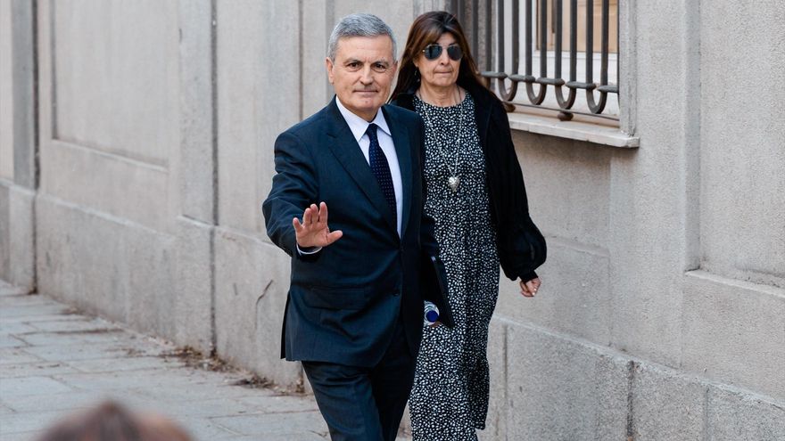 El presidente del grupo Correos, Pedro Saura, a su llegada al Tribunal Supremo, a 22 de abril de 2026, en Madrid (España). Carlos Luján / Europa Press