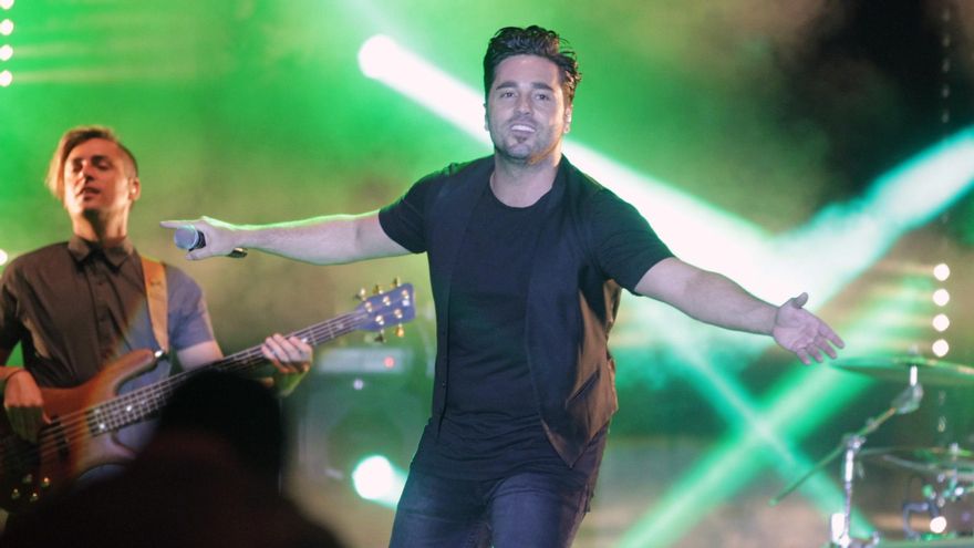 David Bustamante en un concierto