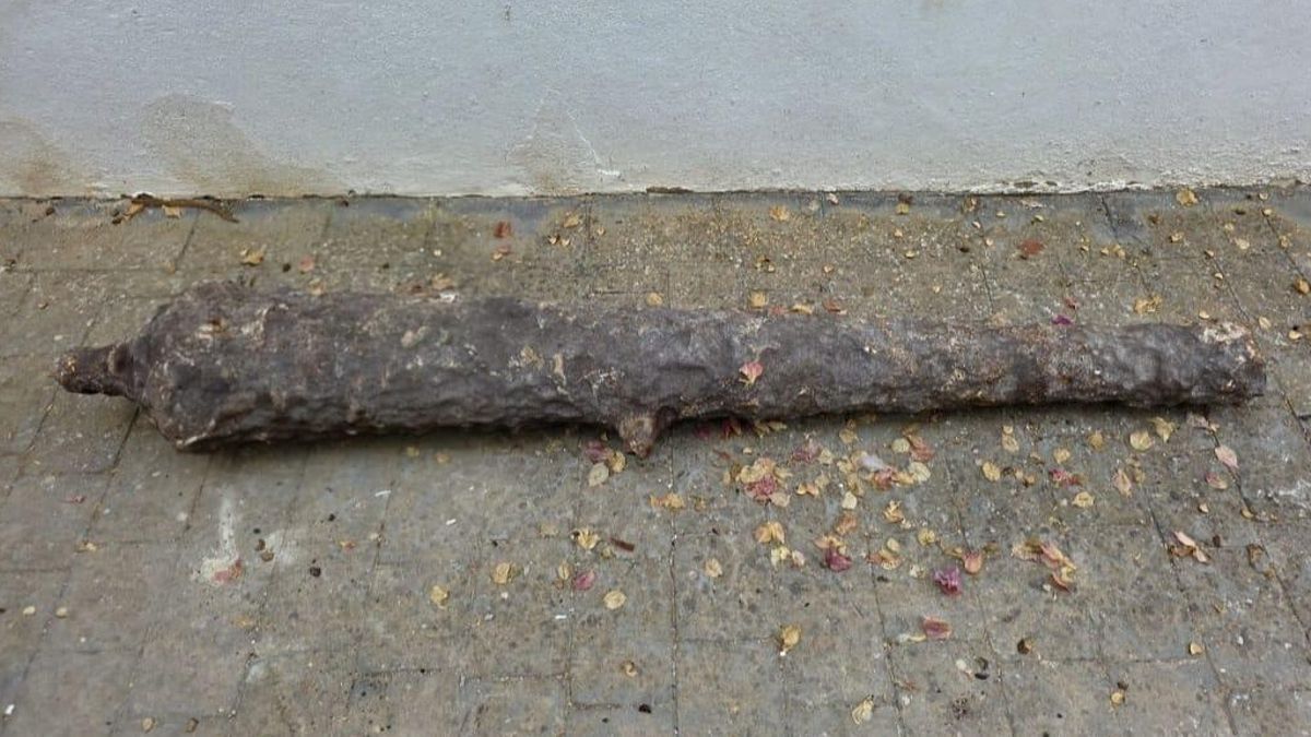 Imatge del canó naval incautat