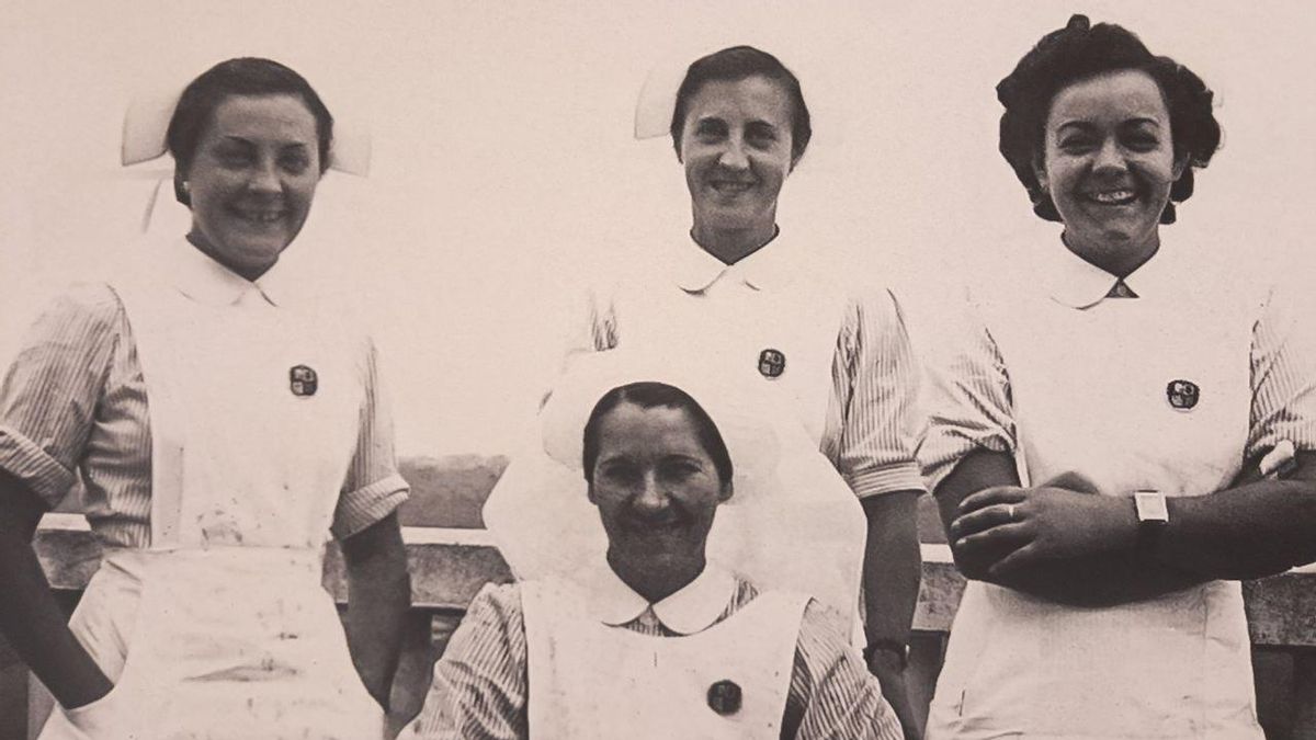 Enfermeras vascas durante la Guerra Civil en el exilio, en el hospital francés La Roseraie