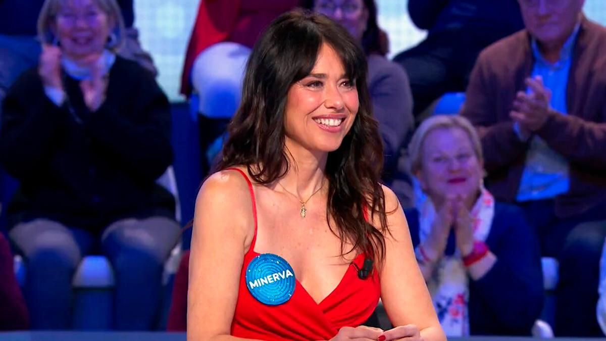 Minerva Piquero, en una visita a 'Pasapalabra'