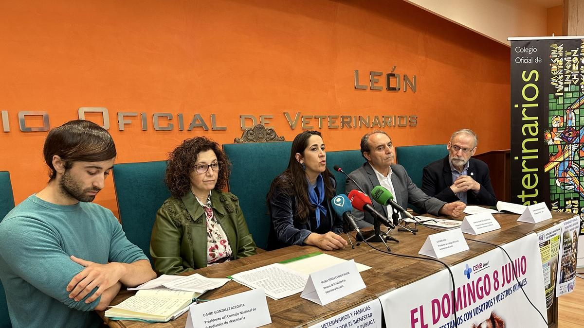 Veterinarios anuncian la convocatoria de una manifestación en León.