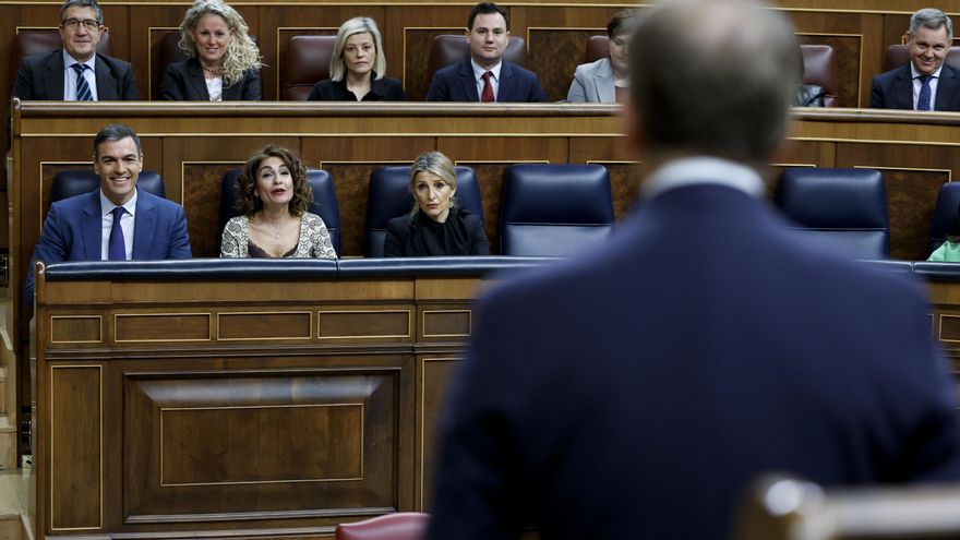 Sánchez y Feijóo se miden en su último cara a cara del curso en un pleno de alta tensión