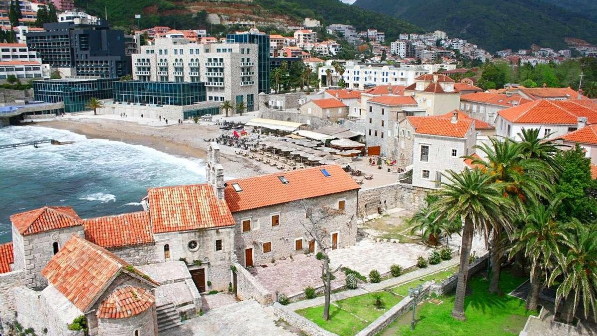 Casco antiguo de la ciudad de Budva, en Montenegro