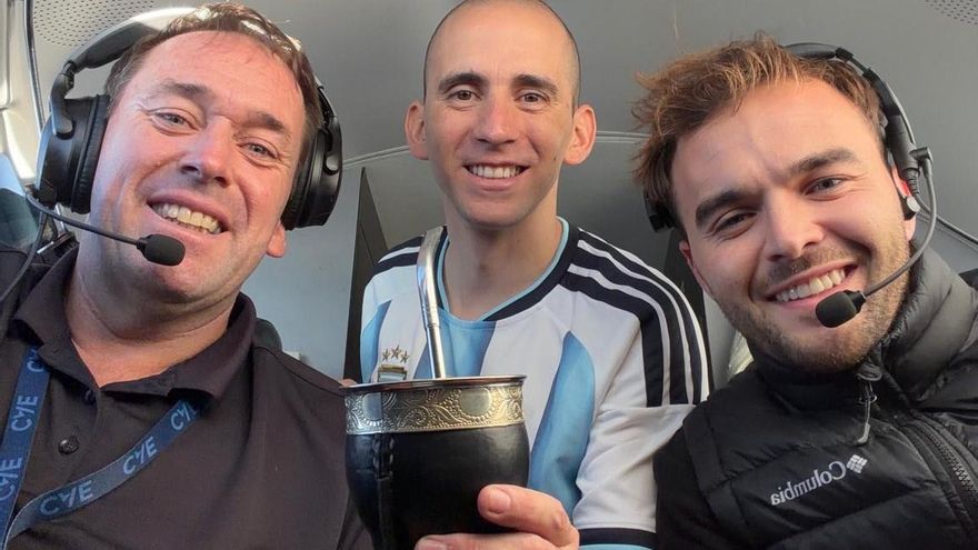 Nahuel Gallo llegó a la Argentina y se reencontró con su esposa y su hijo