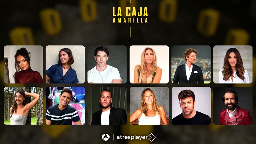 Antena 3 anuncia los 12 concursantes famosos de 'La Caja Amarilla', su nuevo reality de retos, y desvela su presentador