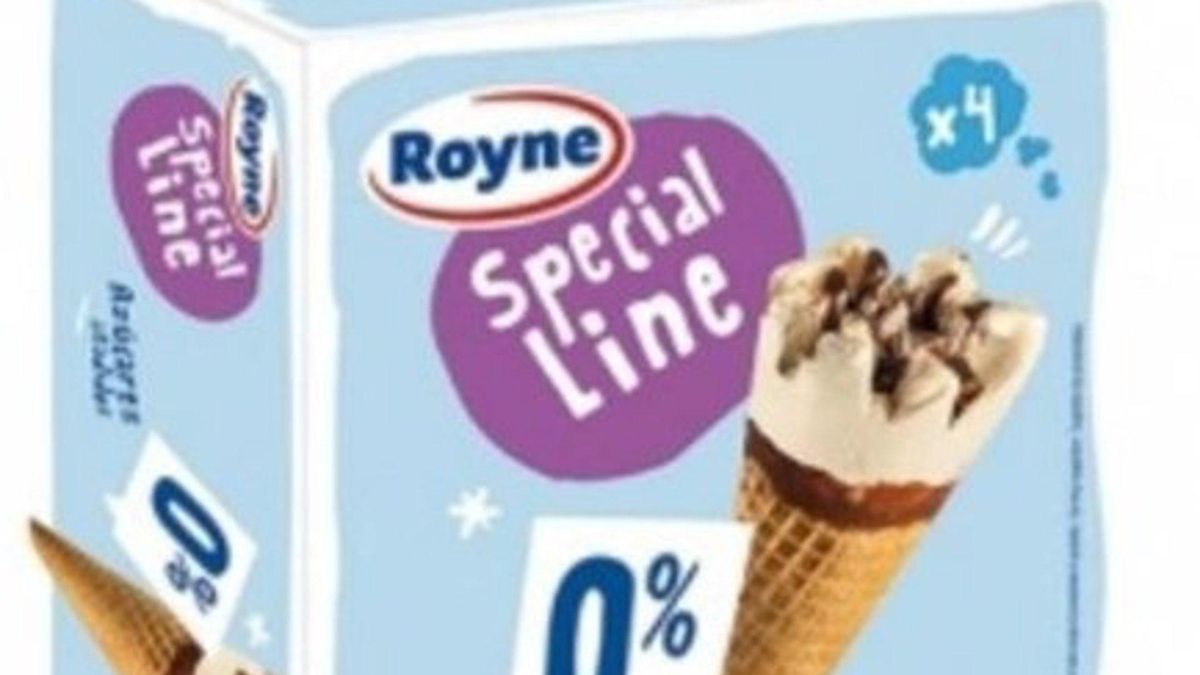 Imagen de los conos de vainilla de la marca Royne, producto afectado.