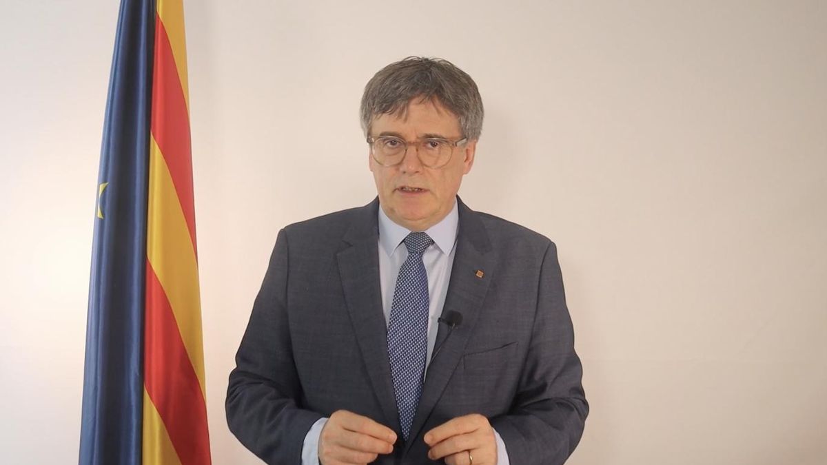 Carles Puigdemont, en el vídeo distribuido por Junts