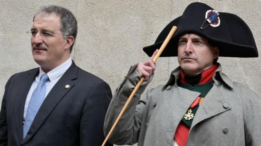 Arsenio García Fuertes con 'Napoleón' en el '3Naciones' de Astorga. Foto: Eloy Rubio.