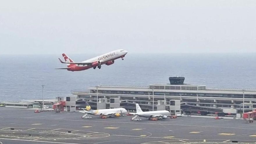 Imagen de archivo del Aeropuerto de La Palma. Imagen de archivo del Aeropuerto de La Palma.