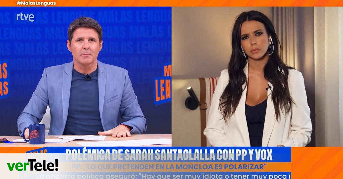 Sarah Santaolalla contesta en 'Malas lenguas' a Jaime de los Santos (PP): “Estoy profundamente dolida y muy sorprendida”