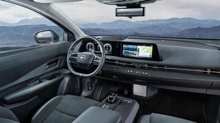 El interior del coche.