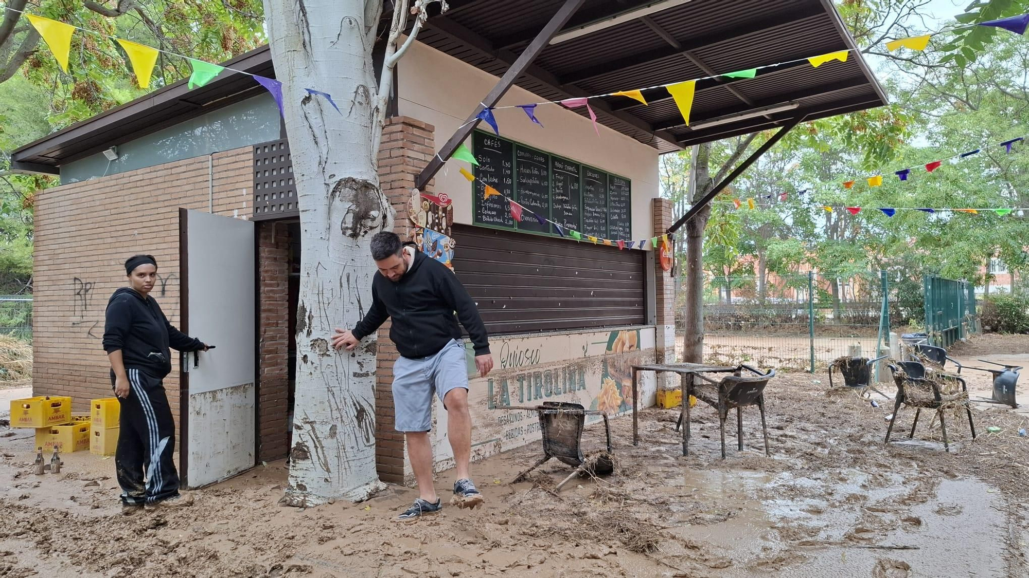 El quiosco La Tirolina, en María.