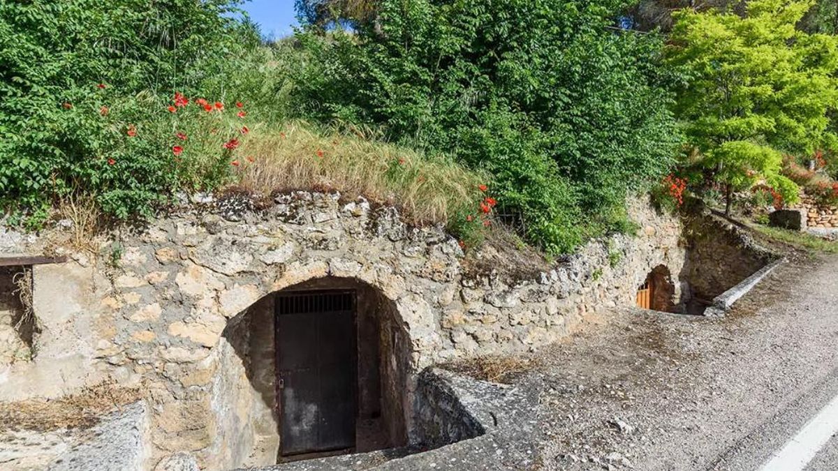 Una cueva para la elaboración de vino en Gárgoles de Abajo (Guadalajara)