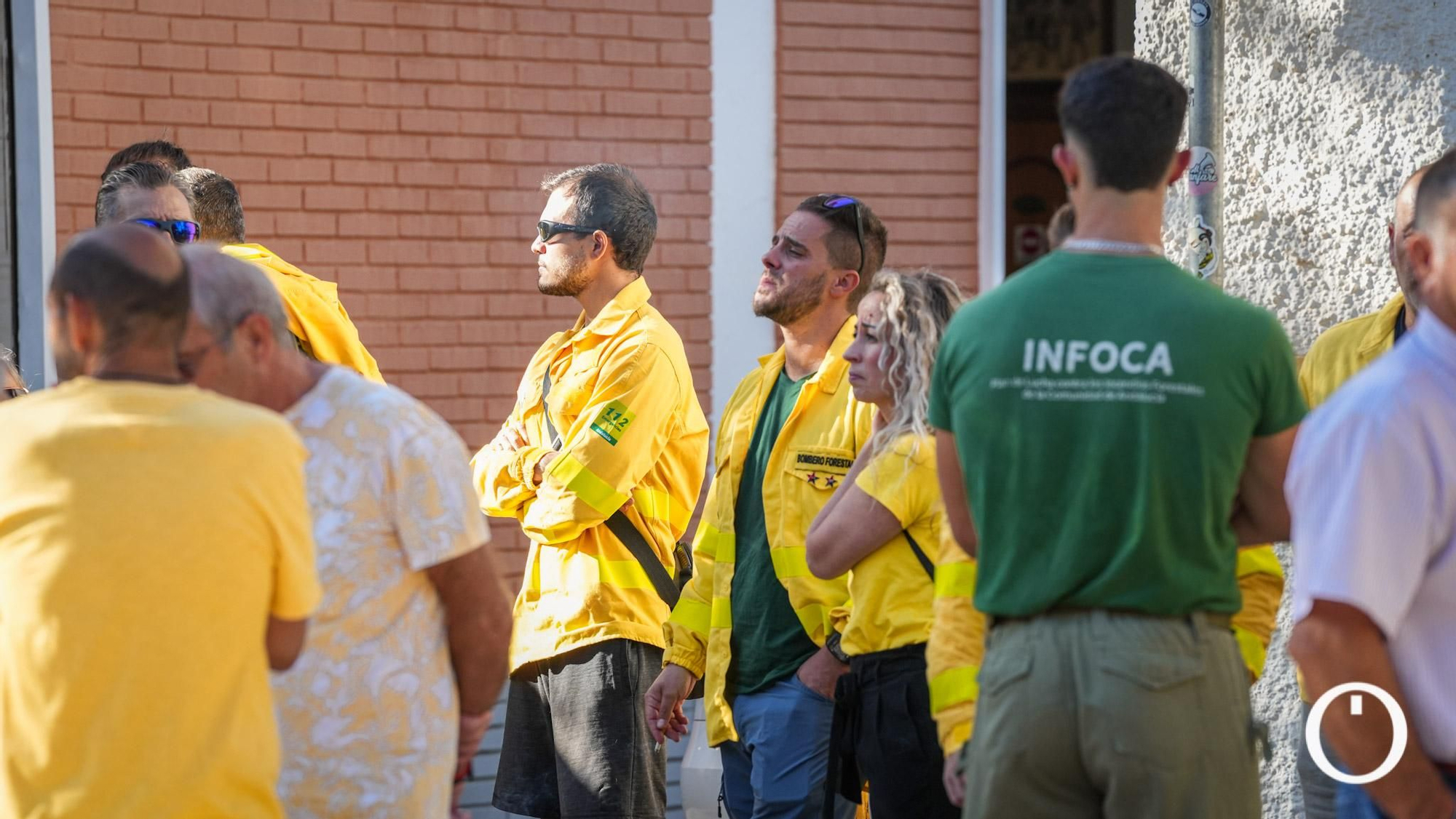 Marcha amarilla de bomberos forestales