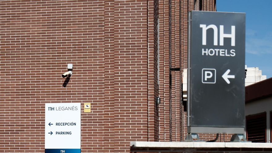 Fachada del Hotel NH Leganés, en Leganés, Madrid (España).