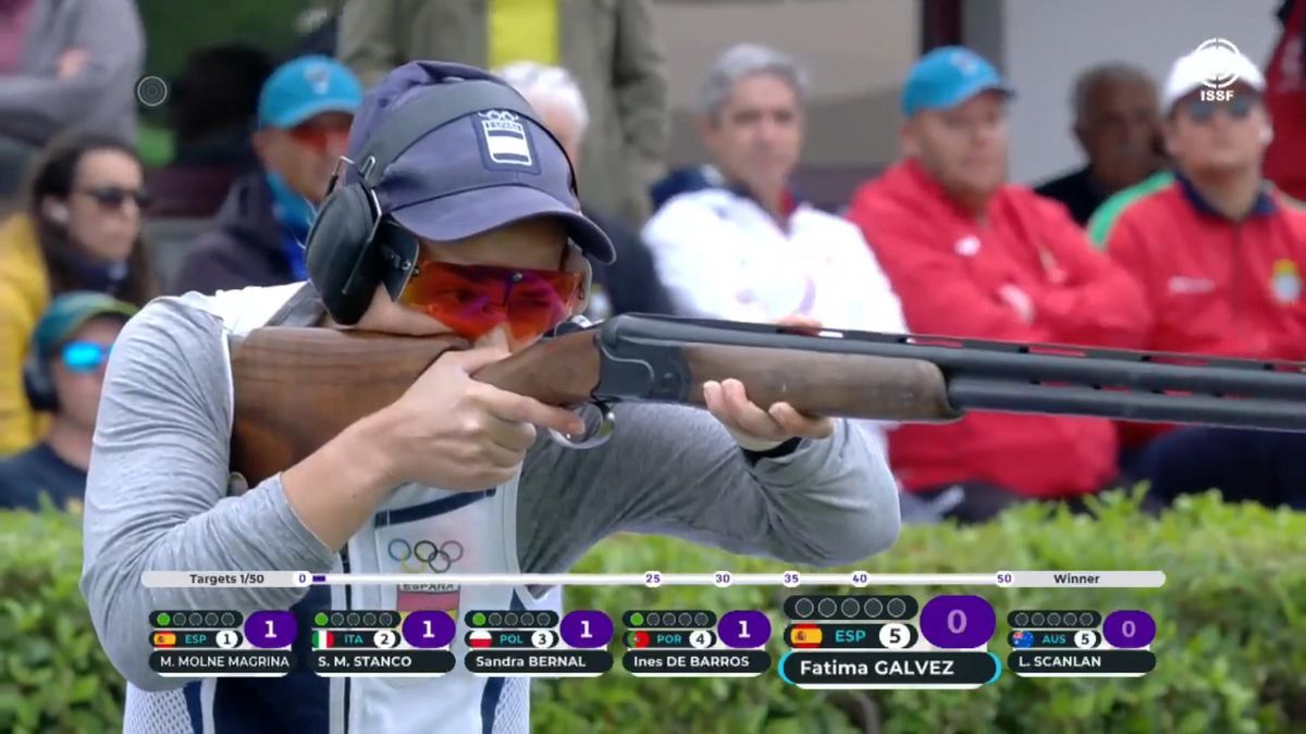 Fátima Gálvez, durante la final individual