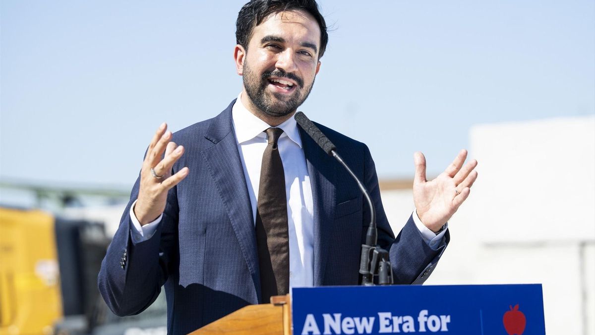 El alcalde de Nueva York, Zohran Mamdani, durante una rueda de prensa en Queens, Nueva York, el 15 de septiembre.
