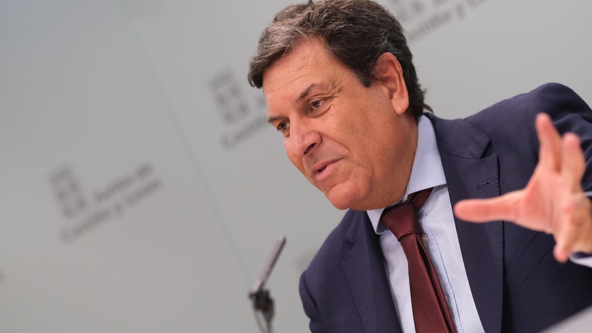 El portavoz de la Junta de Castilla y León, Carlos Fernández Carriedo, este jueves.