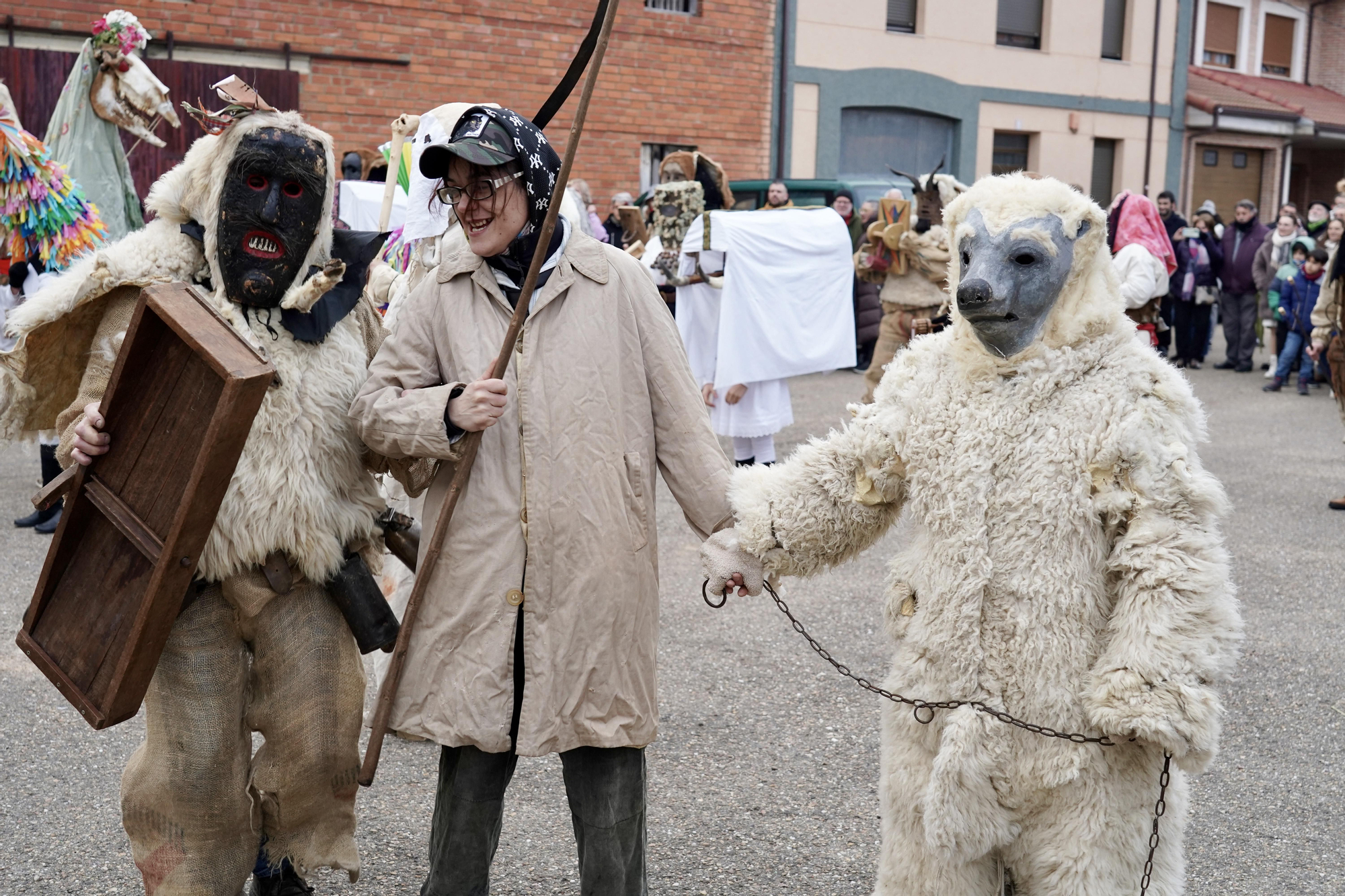 Toros y guirrios del antruejo en Velilla de la Reina