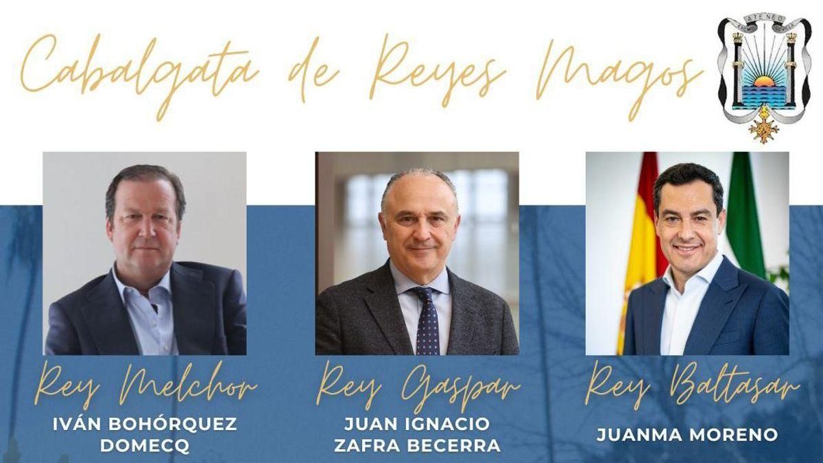 Fragmento del cartel del Ateneo de Sevilla con los Reyes Magos de enero de 2026 Ateneo de Sevilla