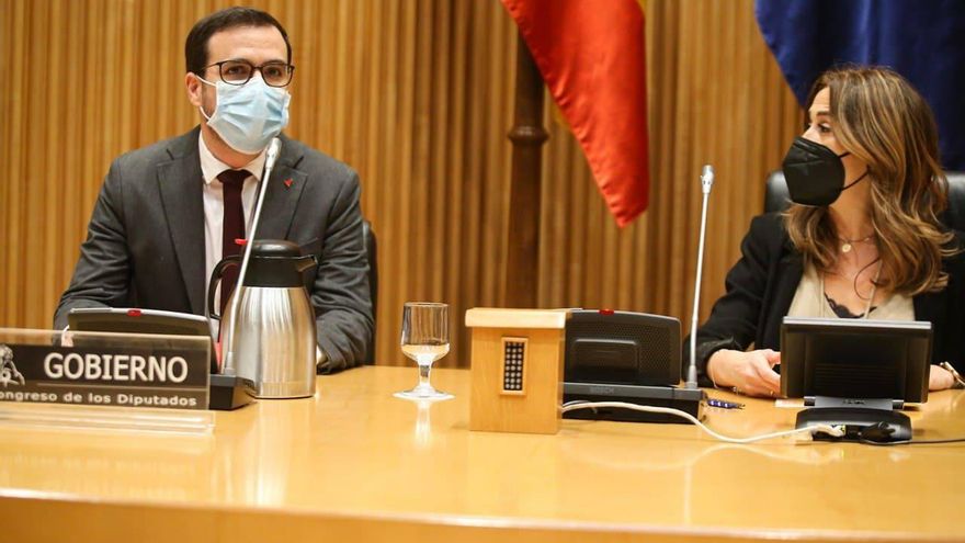 El ministro de Consumo, este miércoles en el Congreso.