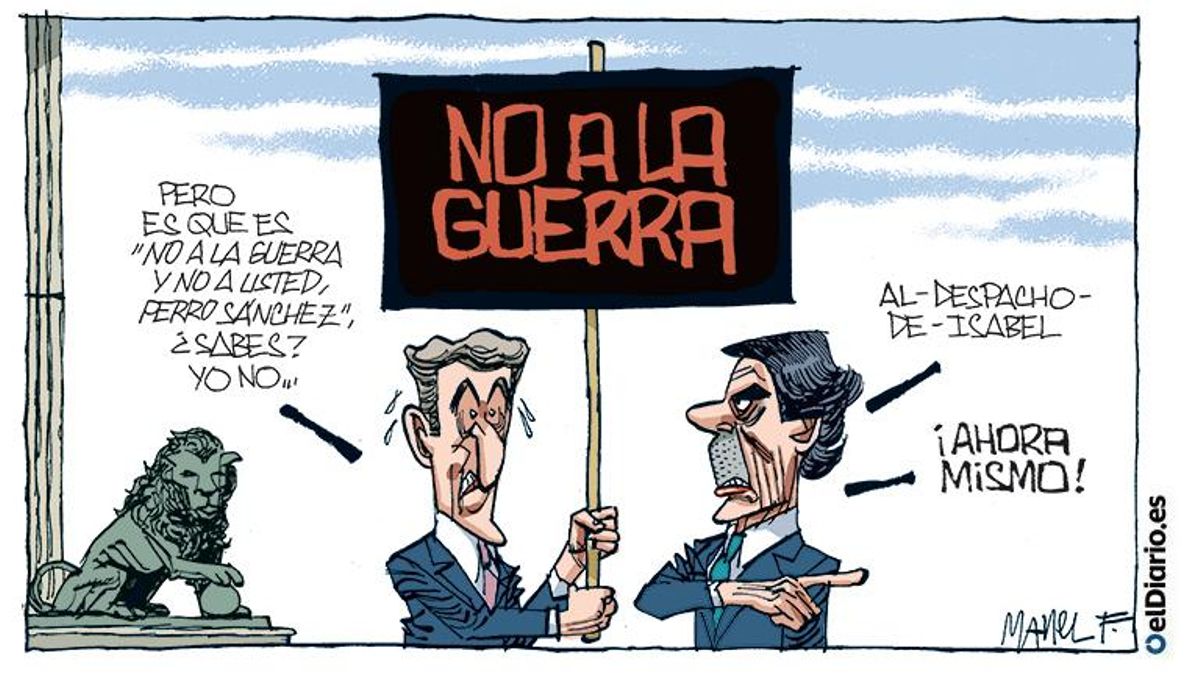 No a la guerra y no a usted