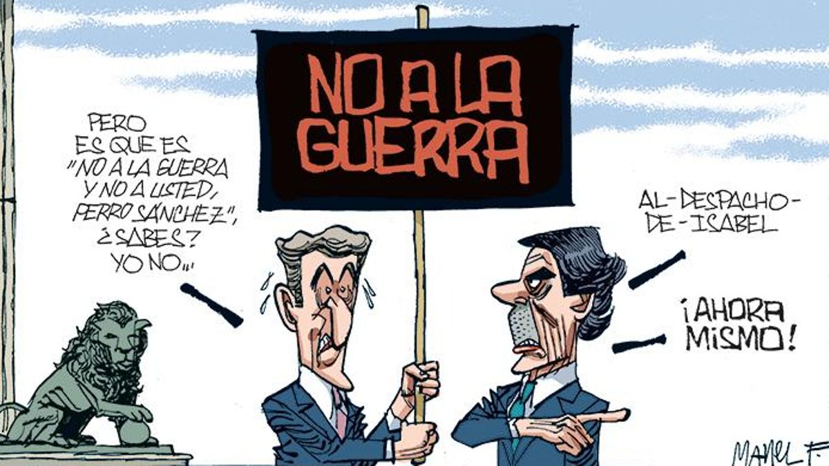 No a la guerra y no a usted