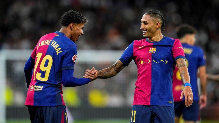 Tres detenidos por los insultos racistas contra Lamine Yamal y Raphinha en el Bernabéu