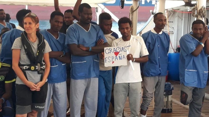 Todos los migrantes del Open Arms que no tuvieron estatus especial expresan voluntad de pedir asilo