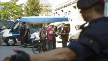 Los Mossos han desalojado esta mañana la nave del Poblenou ubicada en la calle Puigcerdà.