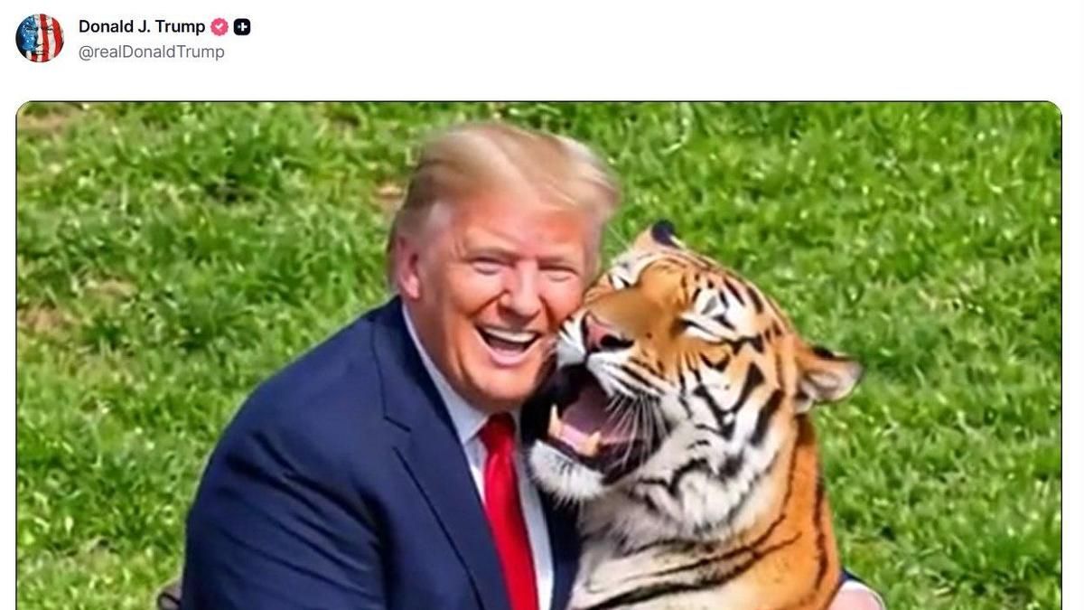 Trump publica un vídeo del ataque mortal de un tigre a un joven británico pese a que la familia del fallecido pidió no compartirlo