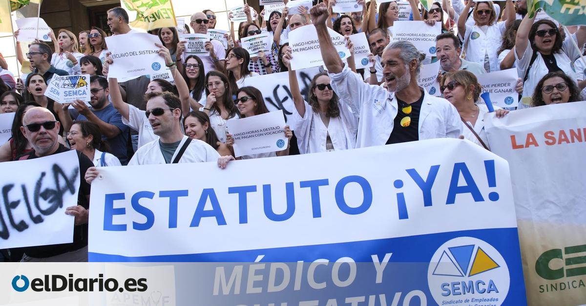 En huelga el 22,7% de los médicos en Canarias, una cifra que su sindicato eleva al 75%