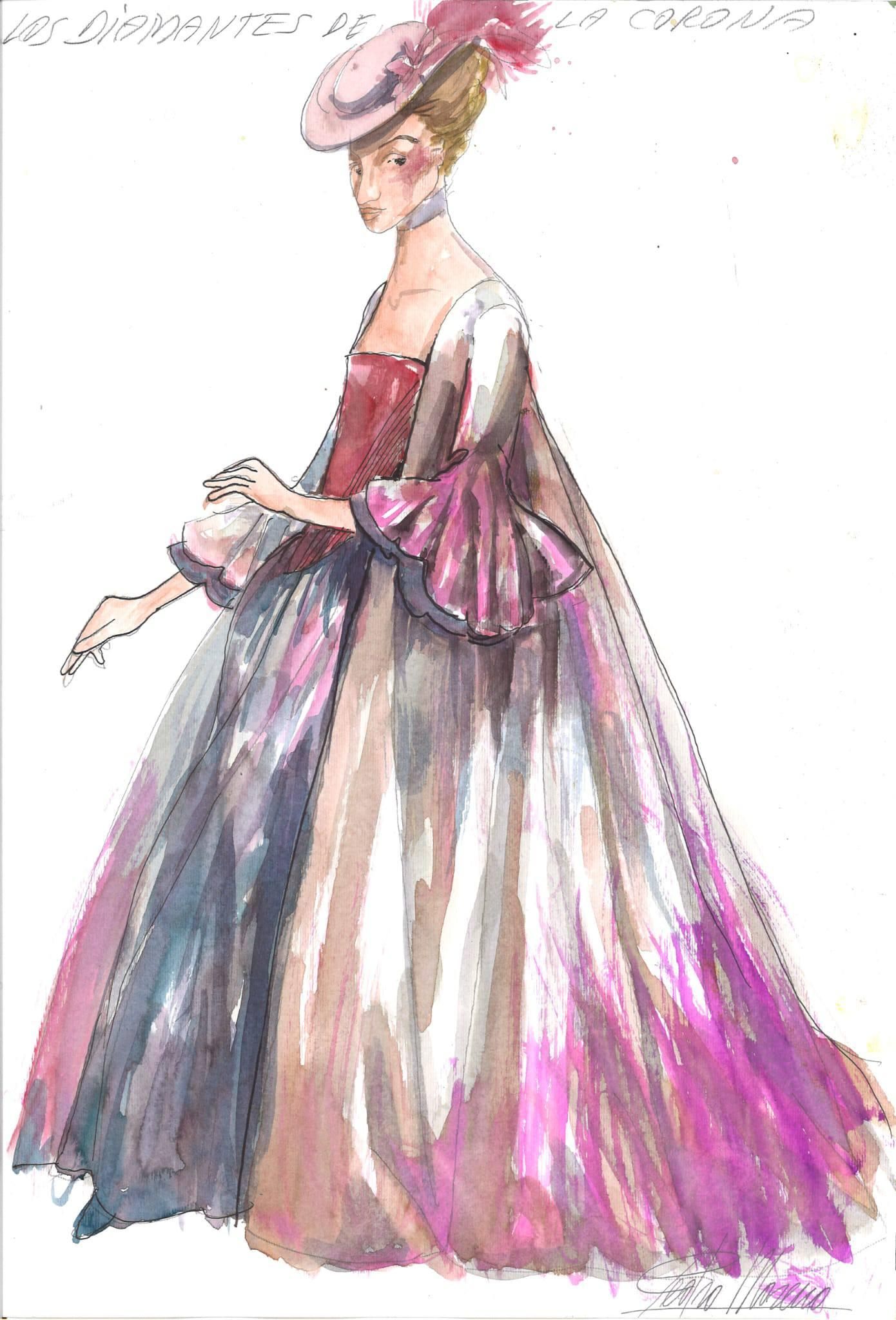 Un dibujo de Pedro Moreno de 'Los diamantes de la corona'