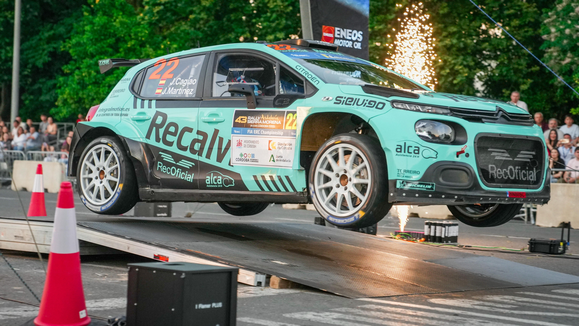 Tramo urbano del Rally Sierra Morena