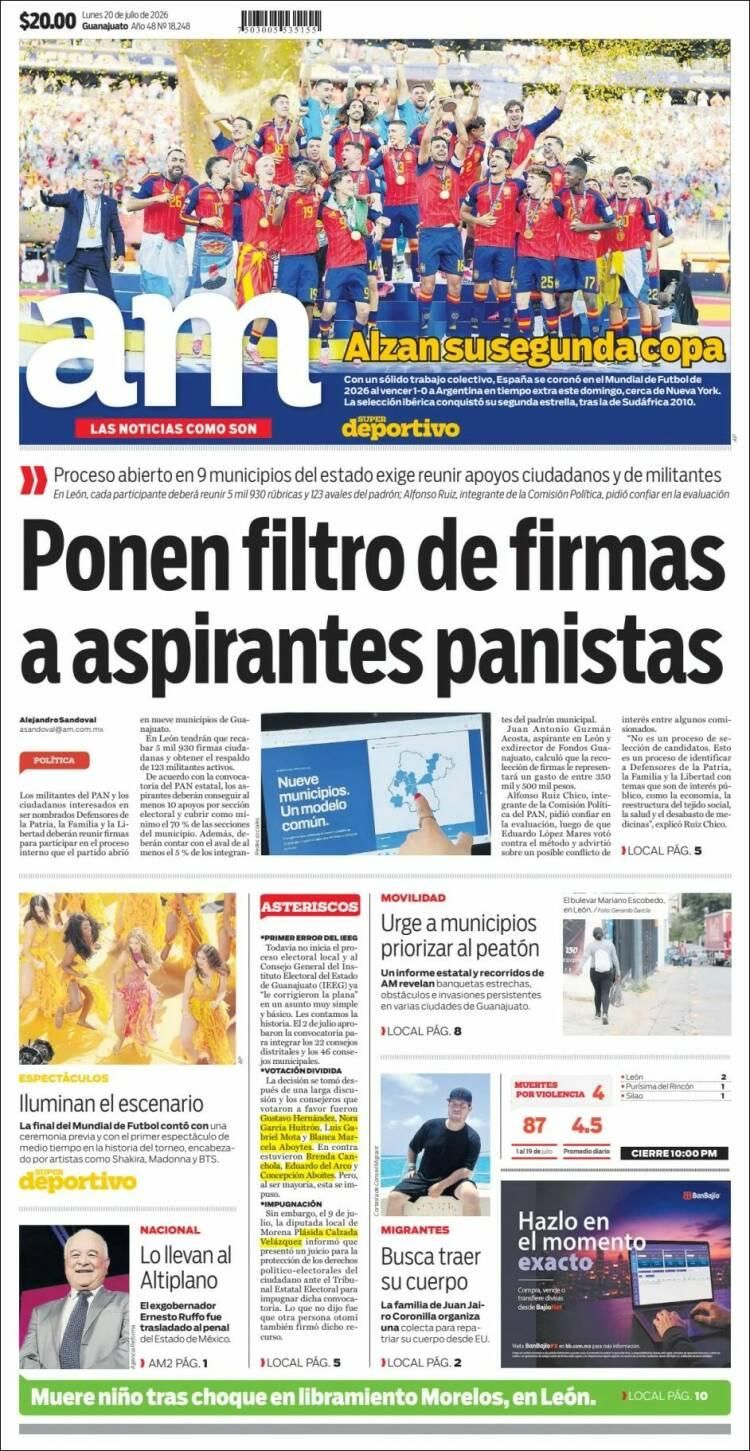 Las lágrimas de Messi y el título de España, en las tapas de los diarios del mundo