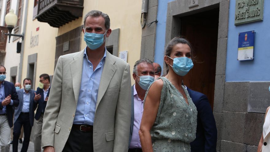Felipe VI y doña Letizia, en su visita a Gran Canaria