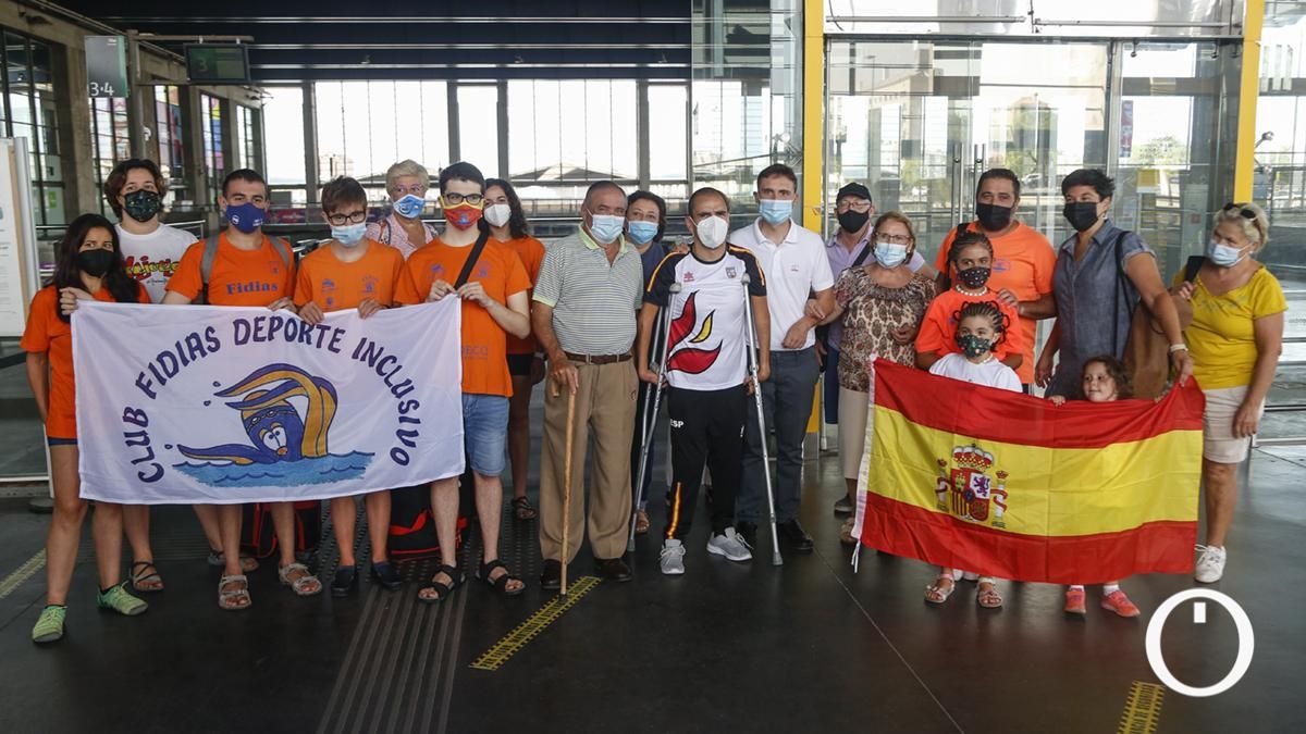 Llegada a Córdoba del nadador paralímpico Miguel Angel Martínez Tajuelo tras participar en Tokio 2020