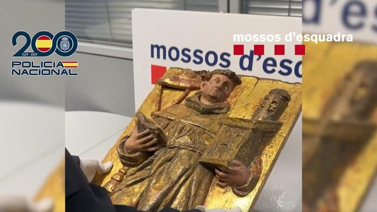 Recuperan un relieve de madera del siglo XVI que fue robado en 2010 en la localidad navarra de Fitero