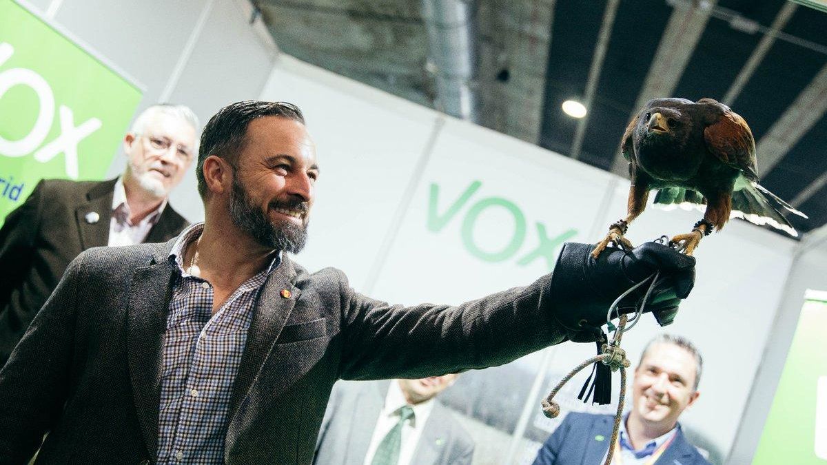 Vox, durante un acto de campaña de este sábado