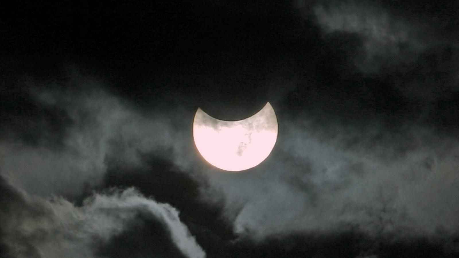 Eclipse de sol desde el sureste Gran Canaria. (Alejandro Ramos)
