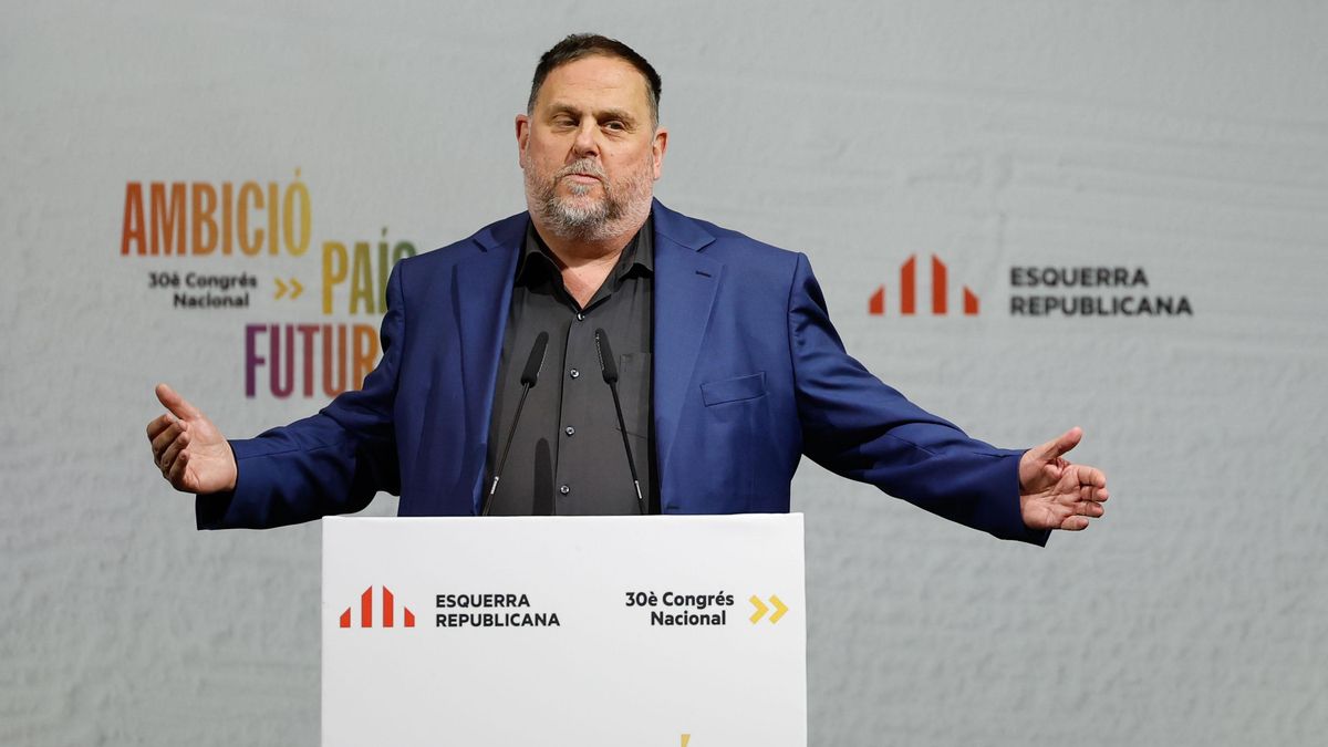 Junqueras, durante el último congreso de ERC