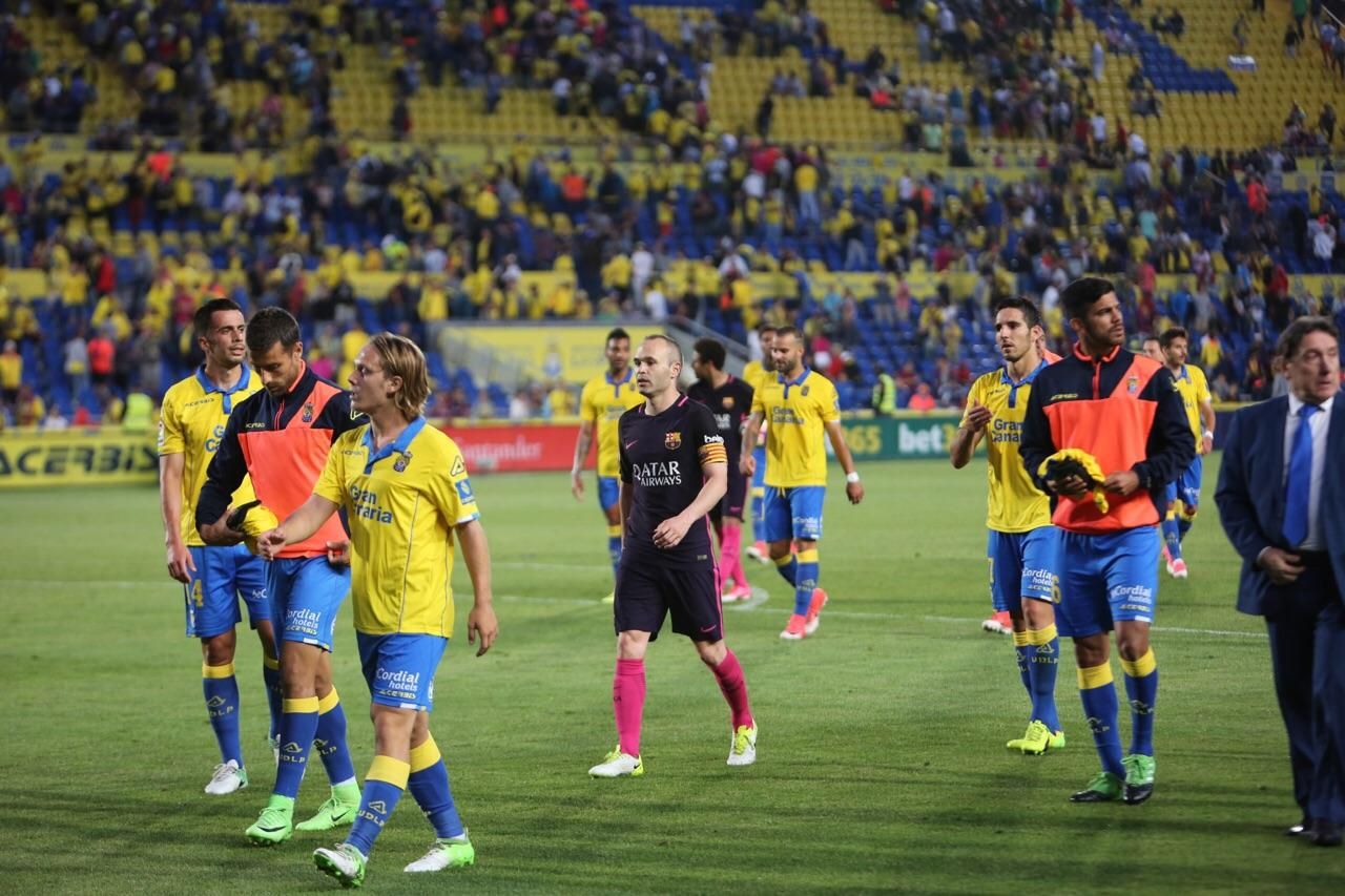 Partido entre la UD Las Palmas y FC Barcelona. Alejandro Ramos.