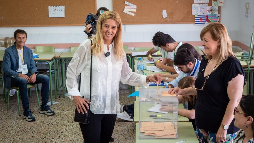 La candidata a la Presidencia de la Ciudad Autónoma de Melilla, Gema Aguilar Alcover.